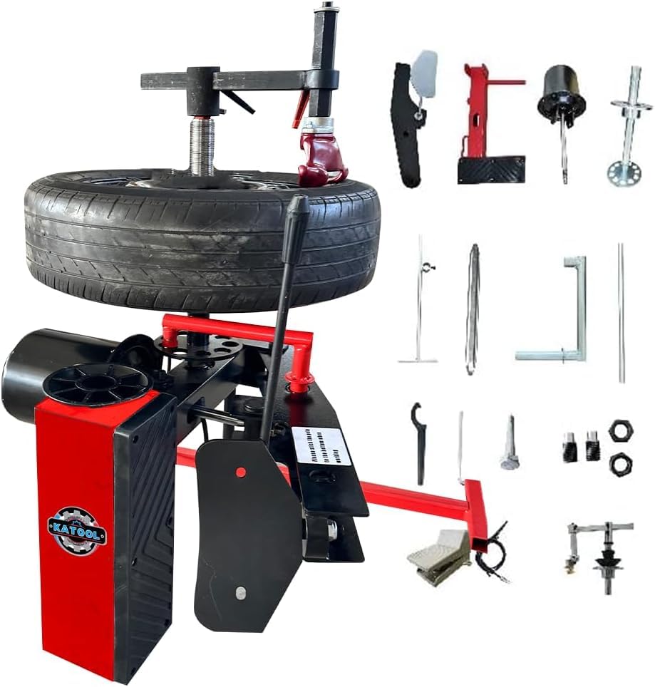 KATOOL Mini Tire Changer Machine Tire Changers Manual KT-1030P Max Wheel Diamter 39" Tire Repair Tools