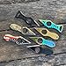 CIZPIROK Mini EDC Pocket Neck Knife with Chain and Sheath w/Pocket Clip, Ultra Small Fixed Blade Knives Tactical Necklace Knife for Men, Utility Box Cutter Outdoor Camping Backpacking Knives