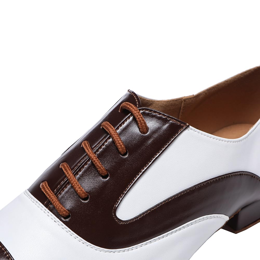 SWDZM Scarpe per Ballo Liscio da Uomo Scarpe da Ballo Latino Americano Professionali Salsa Tango Valzer di Danza Scarpe