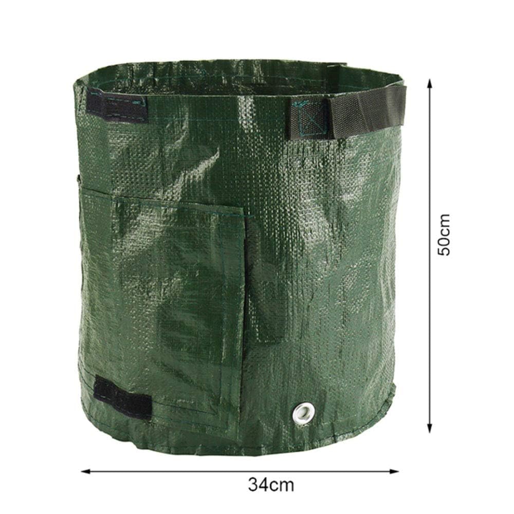 Bolsas de cultivo de patatas de 10 galones, sacos de plantación transpirables duraderos con solapa y asas para jardinería de verduras y frutas al aire libre, incluye 2 paquetes