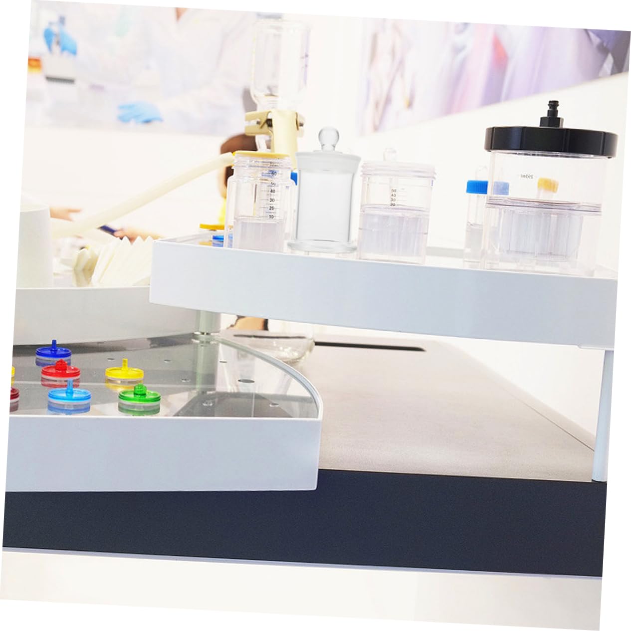 FUNOMOCYA 2pcs High Borosilicate Specimen Bottle Chemical Reagent Bottle Specimen Collection Bottle Clear Container Amber Sample Bottles Sample Sealing Bottle Lab Reagent Bottle Glass