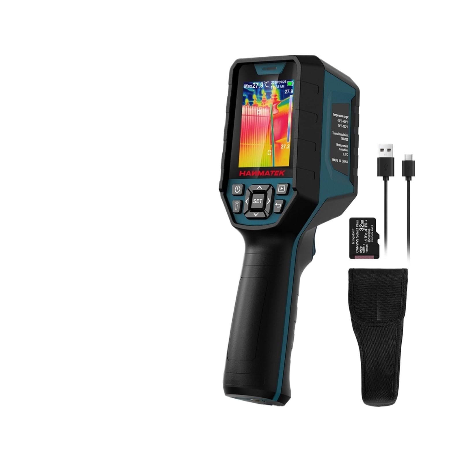 Cámara de imágenes térmicas infrarrojas, Detector calefacción suelo, cámara temperatura for fugas tuberías agua, reparación eléctrica