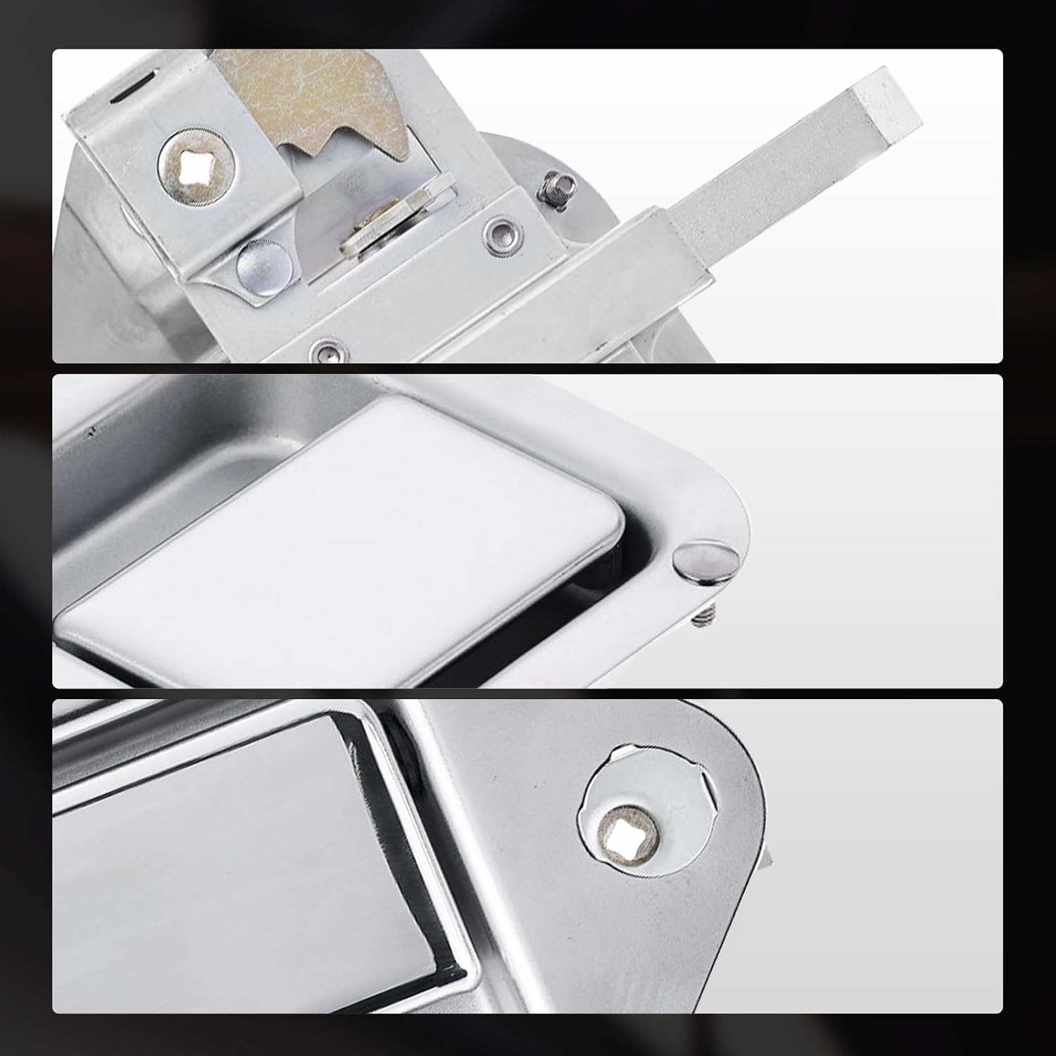 A-Premium Right Passenger Side Exterior Door Handle Compatible with Kenworth T600A 2004-2007, T800 2004-2015, W900 2004-2015, Chrome