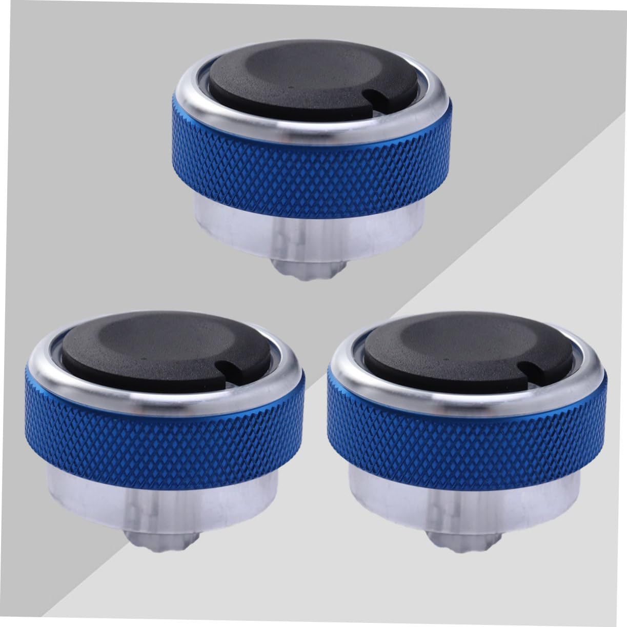 Unomor 3Pcs Air Conditioning Control Knob for Easy Installation Switch Blue Temperature Control Button