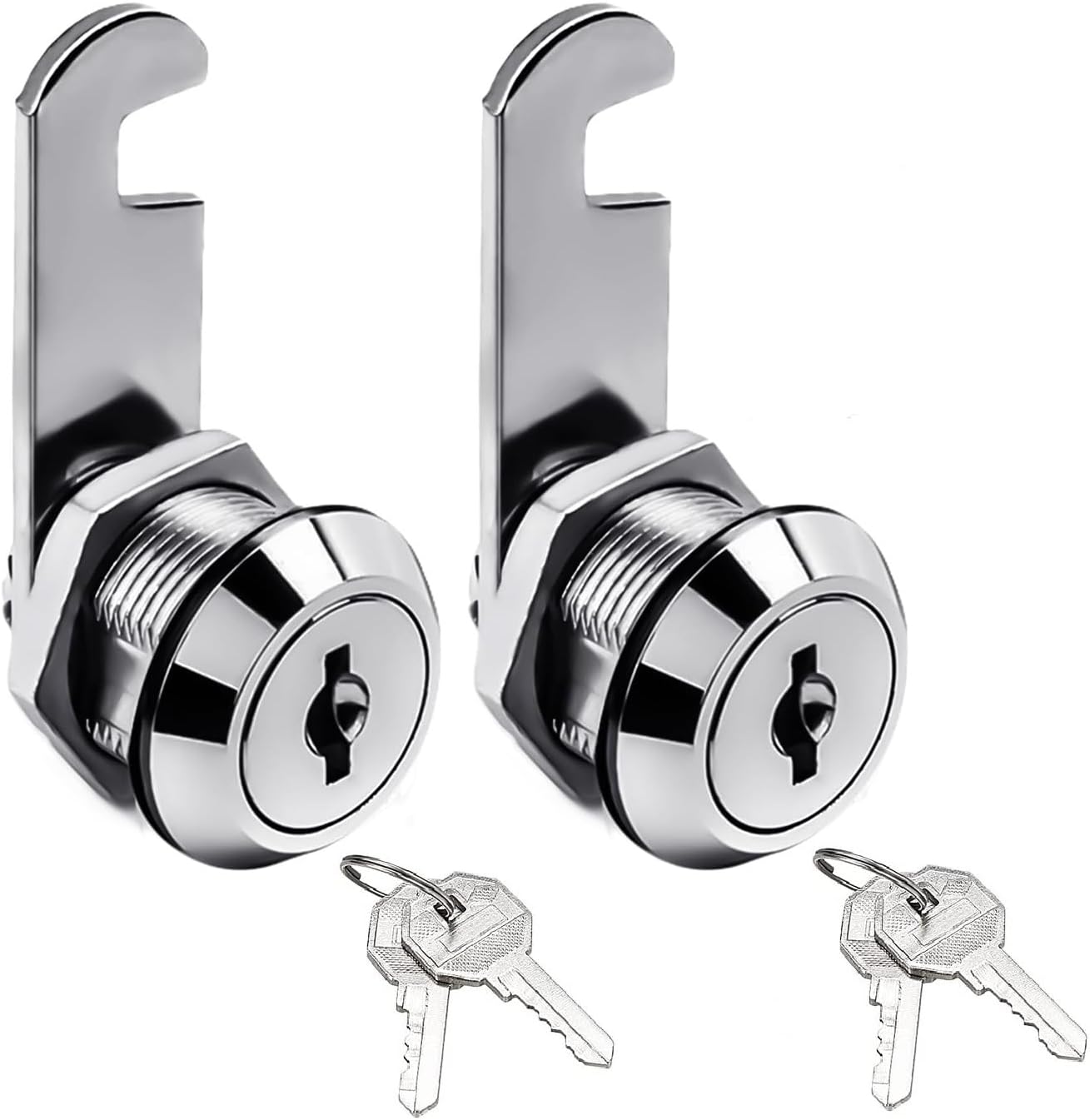 Truck Tool Lock Keyed Alike Locker Tumbler Tool Box Outside Storage Valet Cam Lock and Keys Replacement 2 Pack