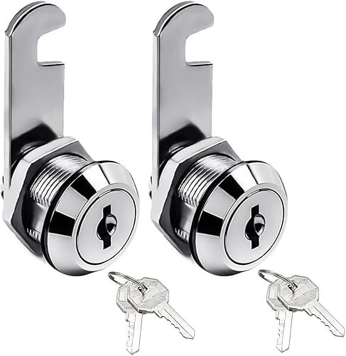 Miniatura 1 de Caja de herramientas tubular general para gabinete, buzones pequeños, cerradura de leva, cerradura de pecho de 3/4 pulgadas y llave, cajones de