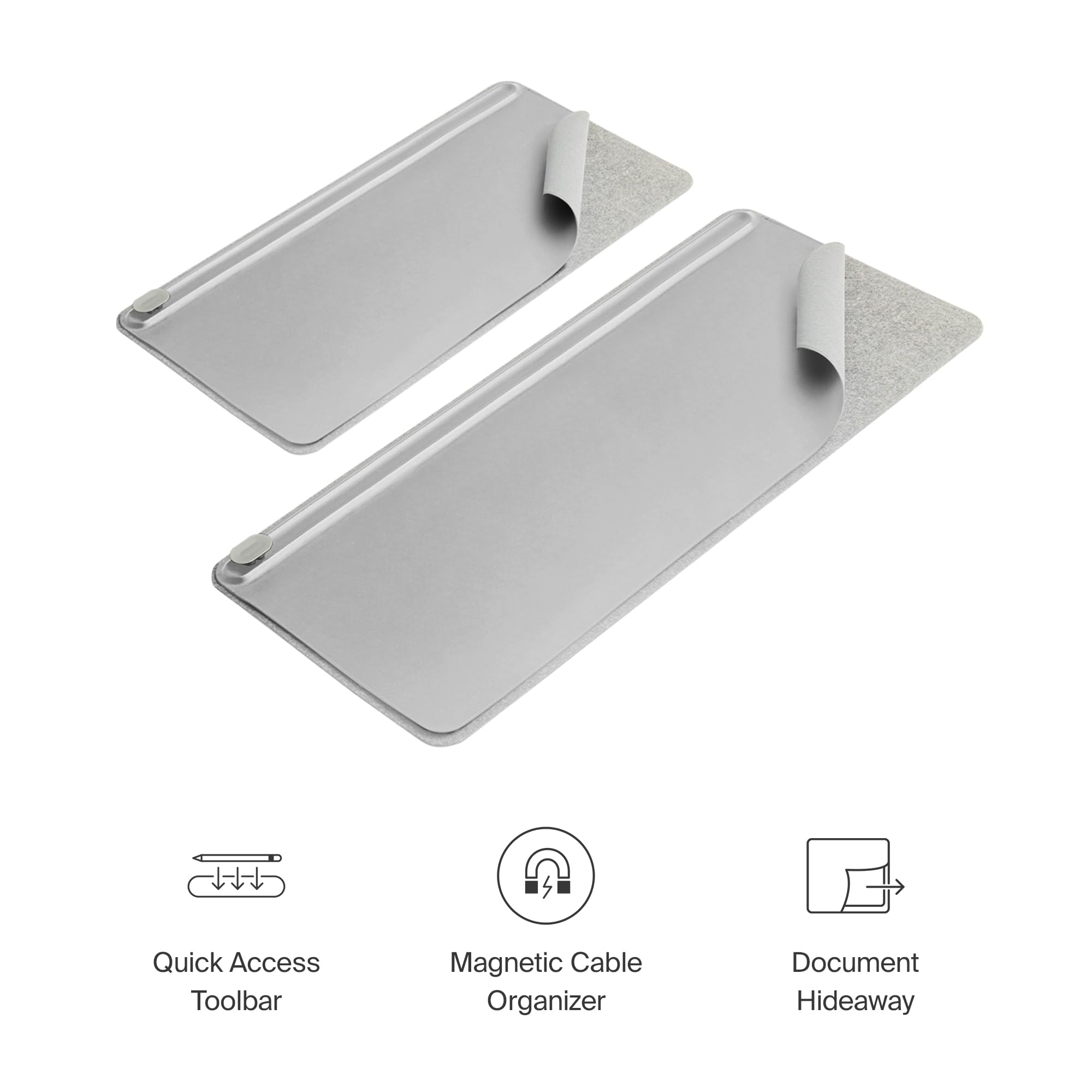 Orbitkey Desk Mat Slim - Stone, Greystone, 37.3 x 68.6 cm - Image 4