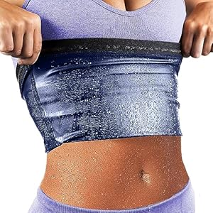 Sweat Waist Trimmer Trainer Belt Wrap Belly Sweat Band Sauna Slimming Belt for Women Lower Belly Fat Plus Size