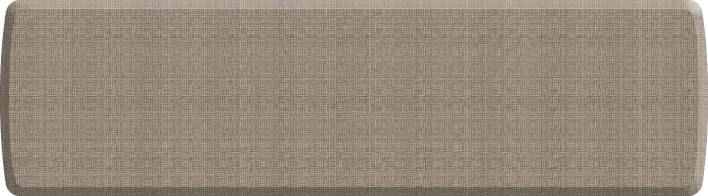 GelPro Anti-Fatigue Designer Comfort Kitchen Floor Mat, 20x32, Trellis Khaki Stain Resistant Surface with 3/4” Thick Ergo-Foam Core for Health and Wellness (Tweed Weathered Tan, 108"L x 30"W x 0.8"Th)