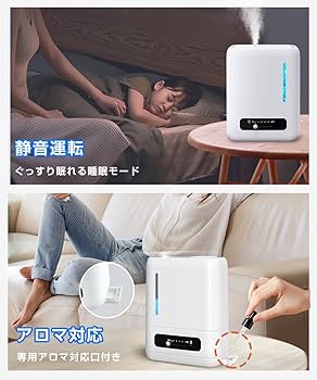 Amazon.co.jp: Zaida 加湿器 大容量 【4L大容量・省エネ】 超