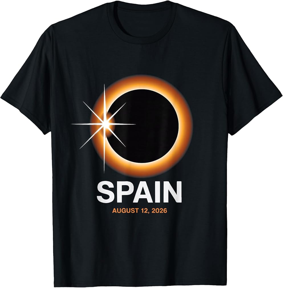 Totality Solar Eclipse Total Solar Eclipse Spain August 2026 T-Shirt