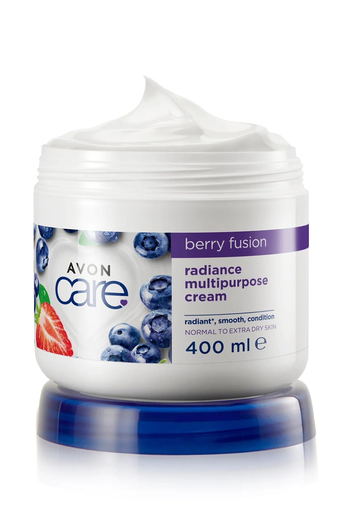AVON Care Berry Fusion Yaban Mersini ve Çilek Özlü El, Yüz ve Vücut Kremi, 400ml, 3'lü Set