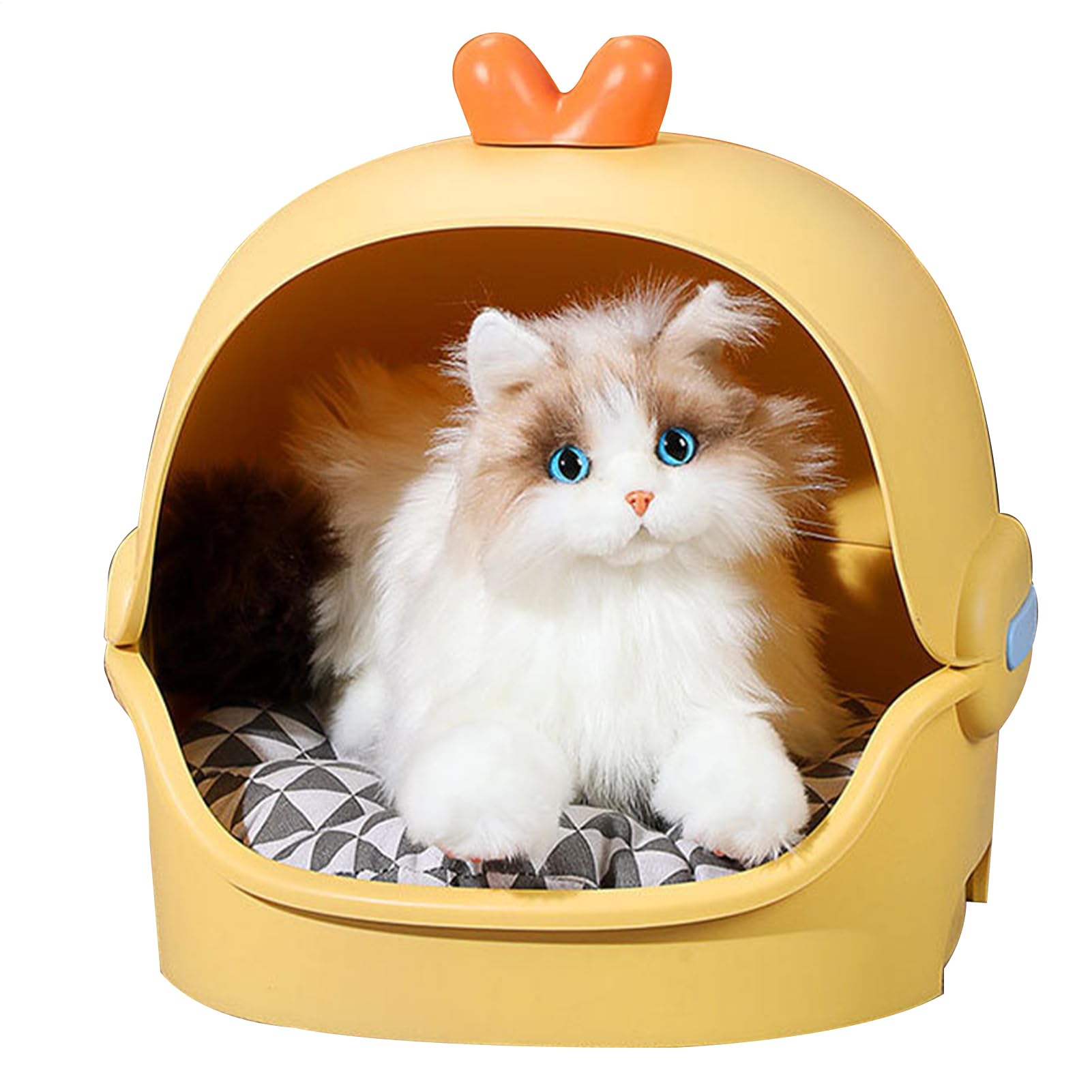 Tente pour chats et animaux de compagnie au chaud au salon près du canapé pour l'hiver