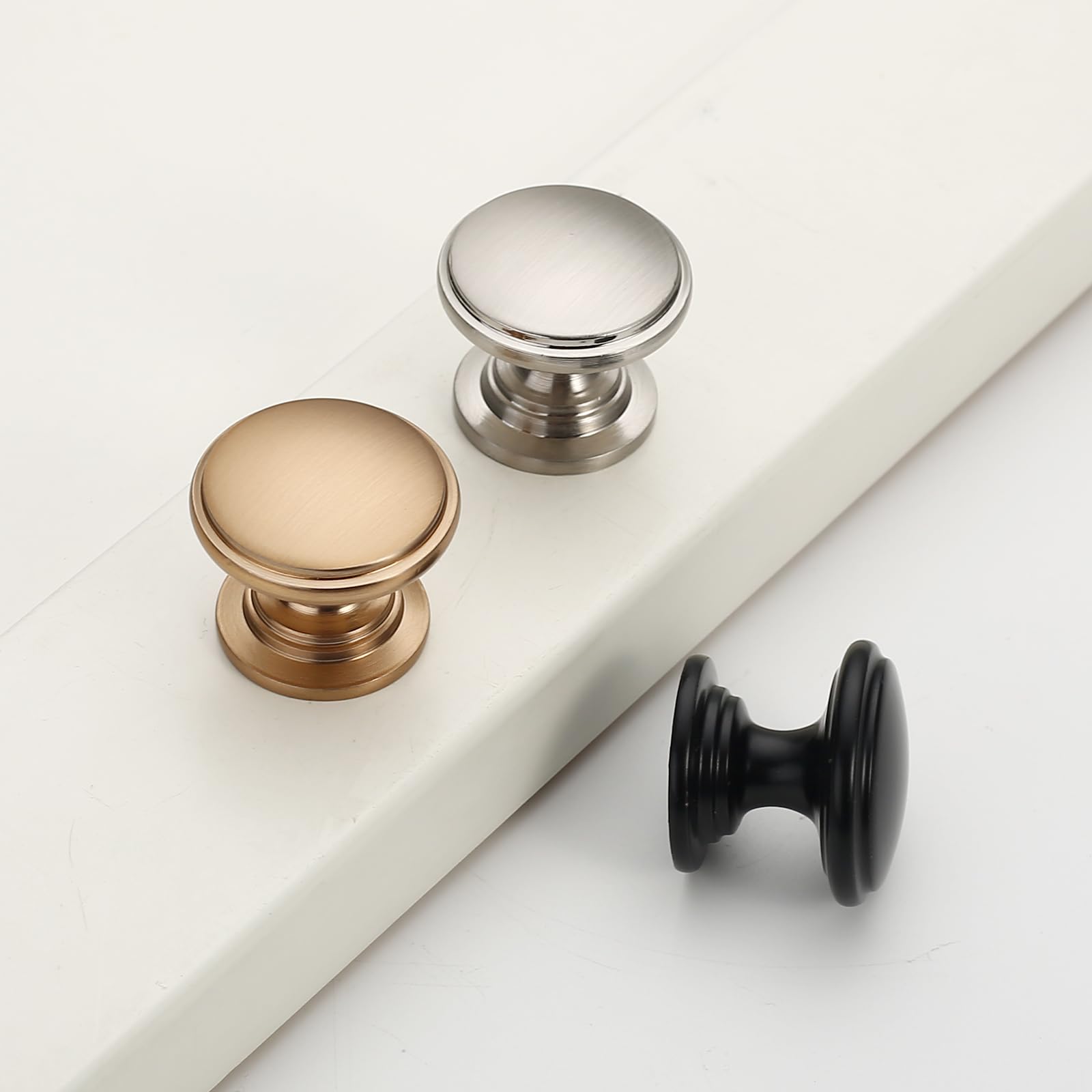 Pomelli Per Mobili In Acciaio Zincato - 10 Pezzi, Nichel Satinato, Per Cucina E Cassetti - Foto 5