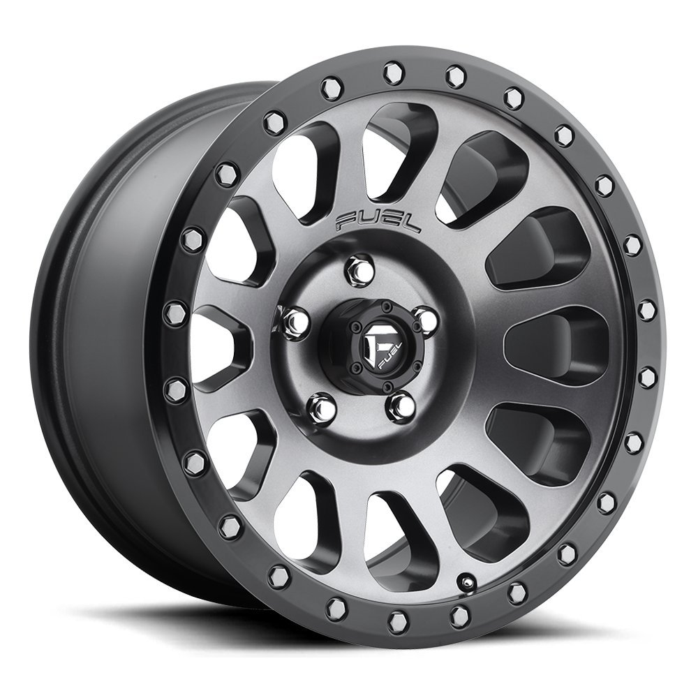 FUEL Vector GD-Matte Gun Wheel with Painted (18 x 10. inches /6 x 139 mm, 1 mm Offset)