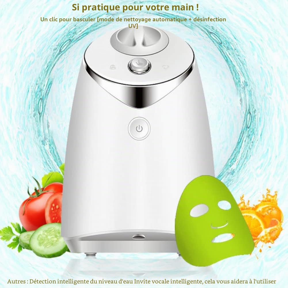Machine de Masque Facial, Machine de Masque de Légumes de Fruits Bricolage, Fabricant de Masque de Visage de Légumes de Fruits Naturels Multifonctionnel Automatique