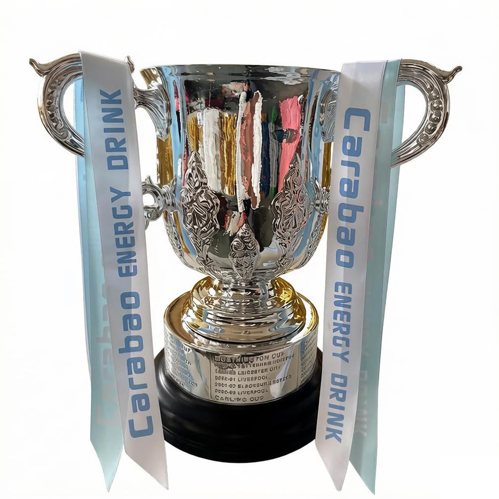 Jhrfu One Color 2026 England League Trophy Football Champions Trophies Replica,1:1 Reissue 17.7Inch/45Cm