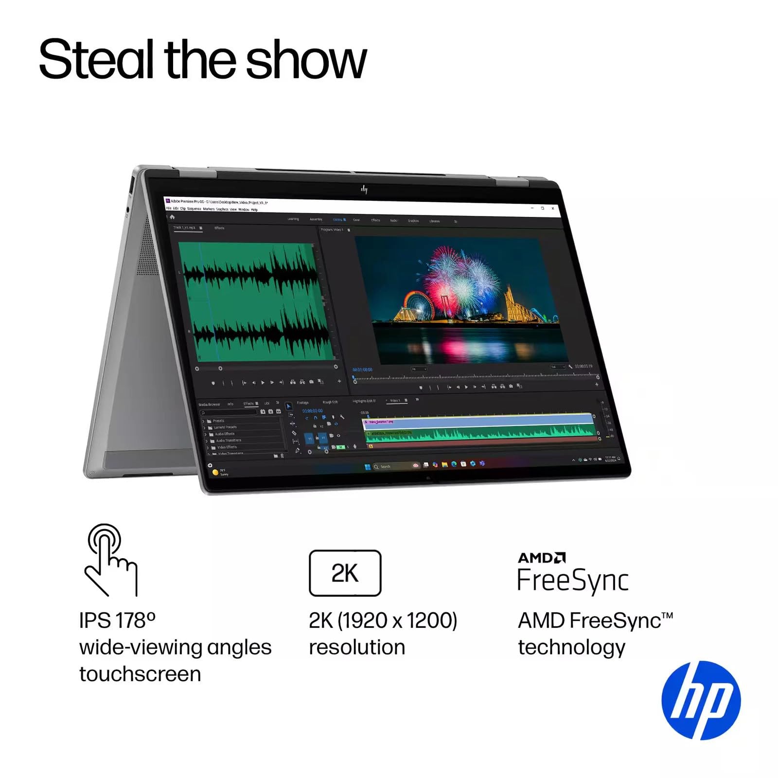 Amazon.co.jp: HP OmniBook X Flip 2 in 1ノートパソコン、16インチ 2K