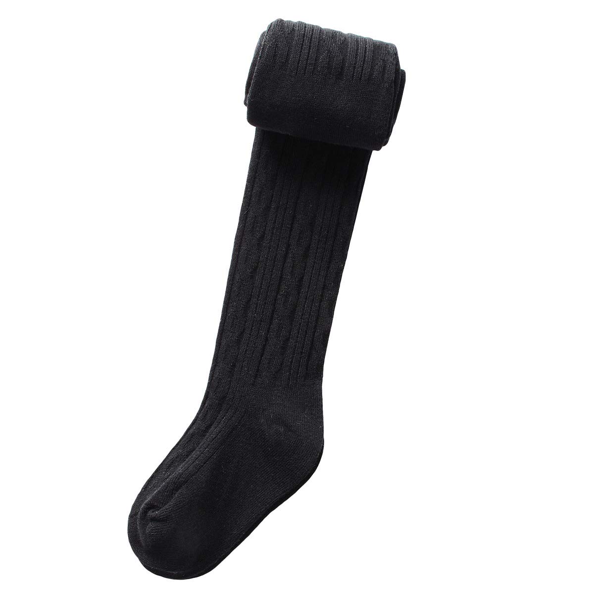 vanberfia Baby Toddler Girls Cable Knit Cotton Tights Pantyhose Leggings Stocking Pants (CG180, 2-4T) 1