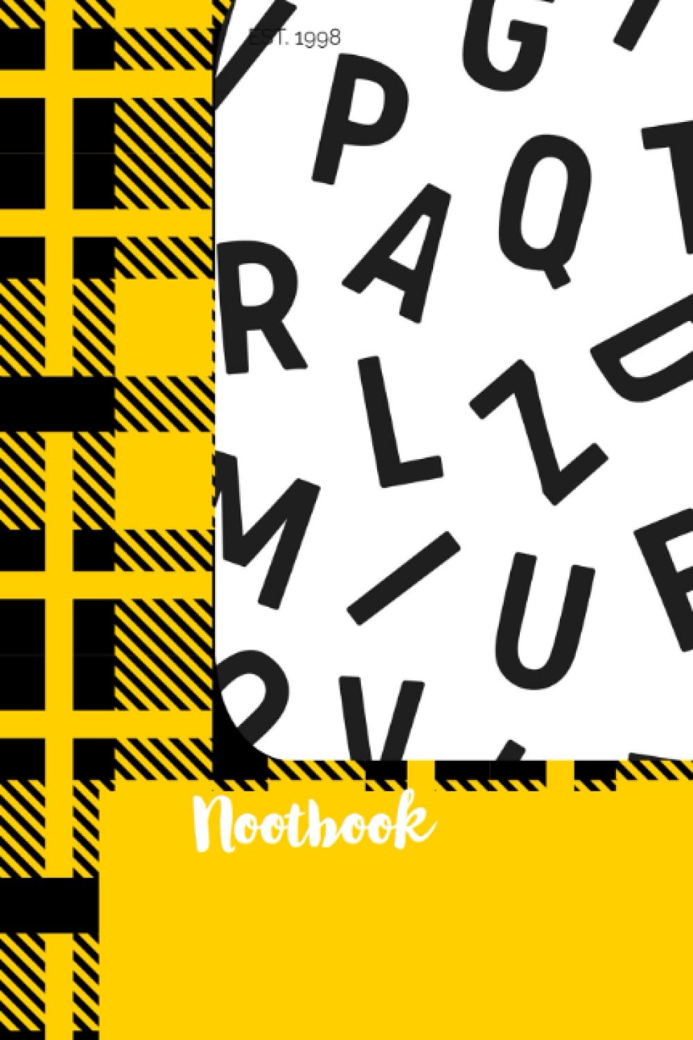 NOTE: Burberry Notebook for women and girls: Yellow Pattern Burberry 120 pages Notebook with bleed/matte