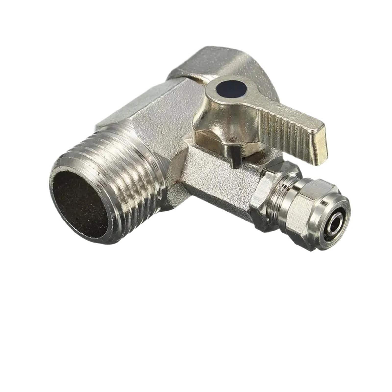 Tap Valve 1PC RO Feed Water Adapter 1/2" to 1/4" with Shut-Off Ball Valve Faucet Tap Reverse Osmosis Tee B Cold Hot Tube