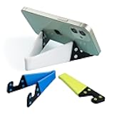 Portable Cell Phone Stand for Desk, Foldable Pocket Travel Mobile Phone Holder, Upgrade Universal V Smartphone Kickstand Mount Compatible with iPhone IPads Tablet Kindle Android, Pack of 3