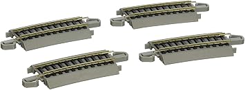 Bachmann Trains One-Third Section 18" Radius Curved 4PK NS Rail HO Scale