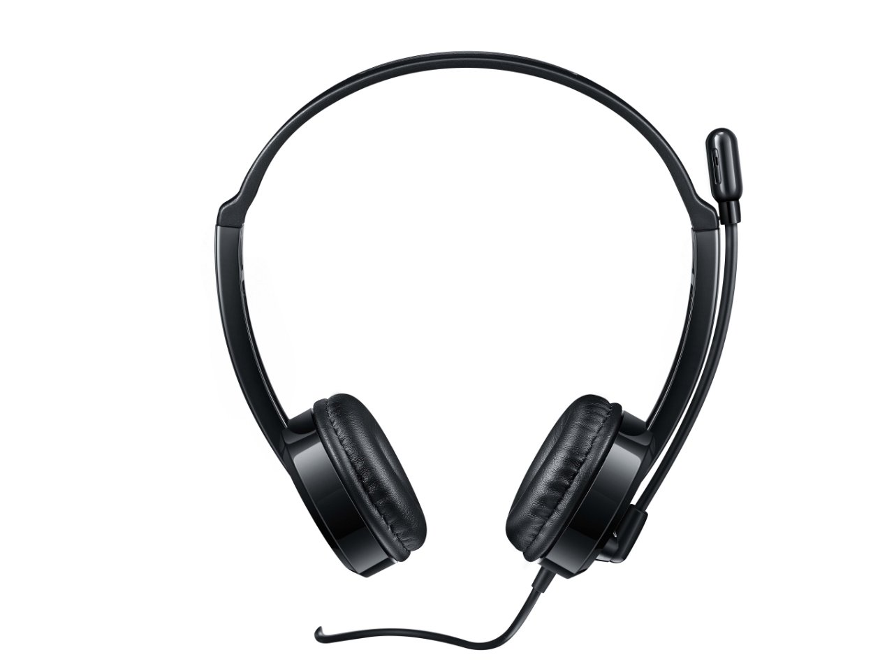 Rapoo H100 Wired Stereo Headset, top-front view
