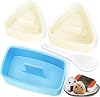 Onigiri Mold, 3 Pack Rice Ball Mold Musubi Maker Kit, Musubi Press Mold, Triangle Rice Mold Maker Sushi Mold for Kid Lunch Bento, Home DIY, Non-stick