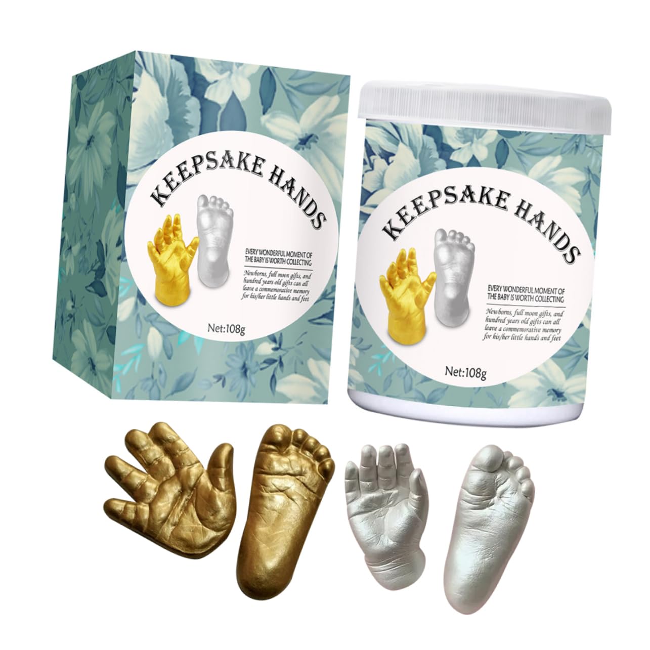 Hand Plaster Kit Baby Hand Casting Kit Easy to Use for Newborn Safe for Baby's Skin