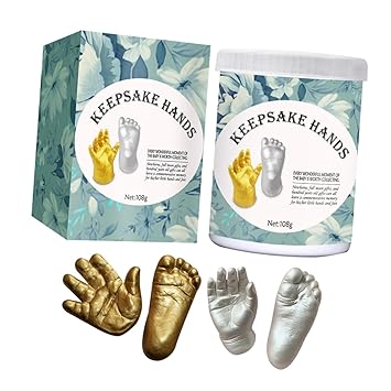 Hand Plaster Kit Baby Hand Casting Kit Easy to Use for Newborn Safe for Babys Skin