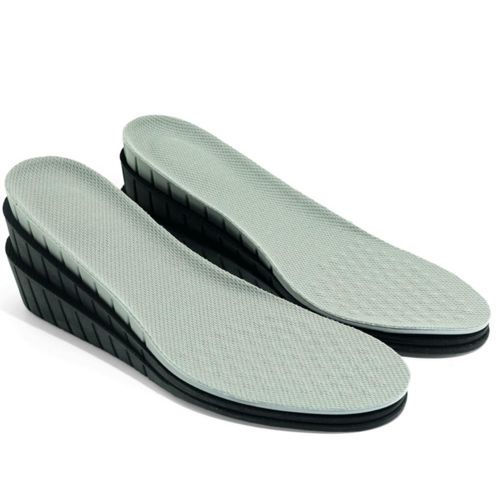 Plantilla Interior Elevada For Hombres Y Mujeres Ocio PU Deportes Transpirable Invisible Plantilla Elevada con Plantilla Elevada(37-38)