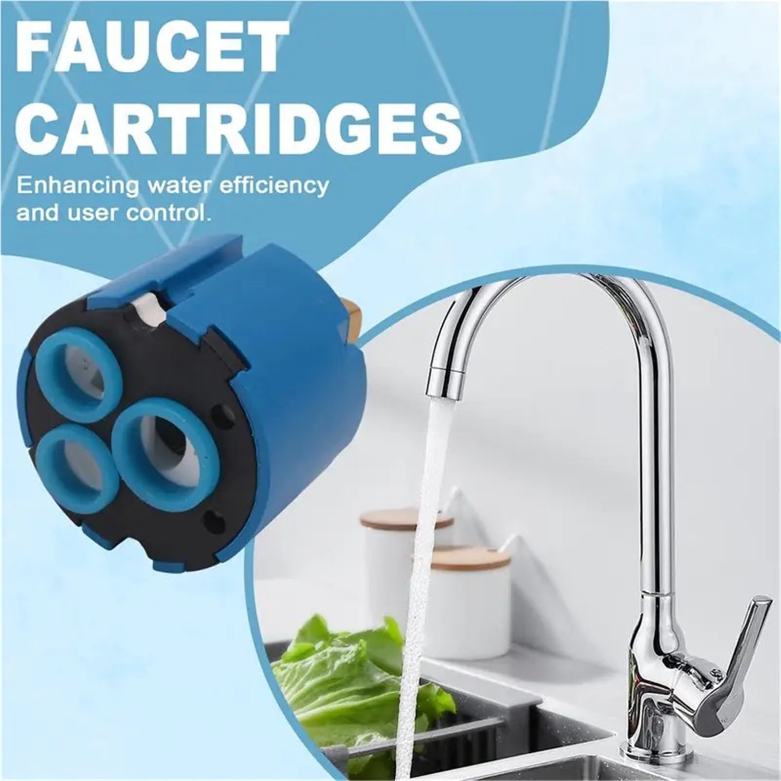 3 Jeux De Cartouches Robinet Remplacement