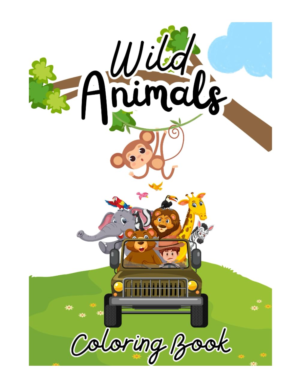 Wild Animals - Coloring books for kids