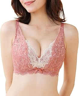 [エメフィール] 大きいサイズ カシュクールレース脇高ブラジャー(単品/FGHカップ) レディース 脇高 補整 谷間育成(脇肉補整ブラ/ふっくら)