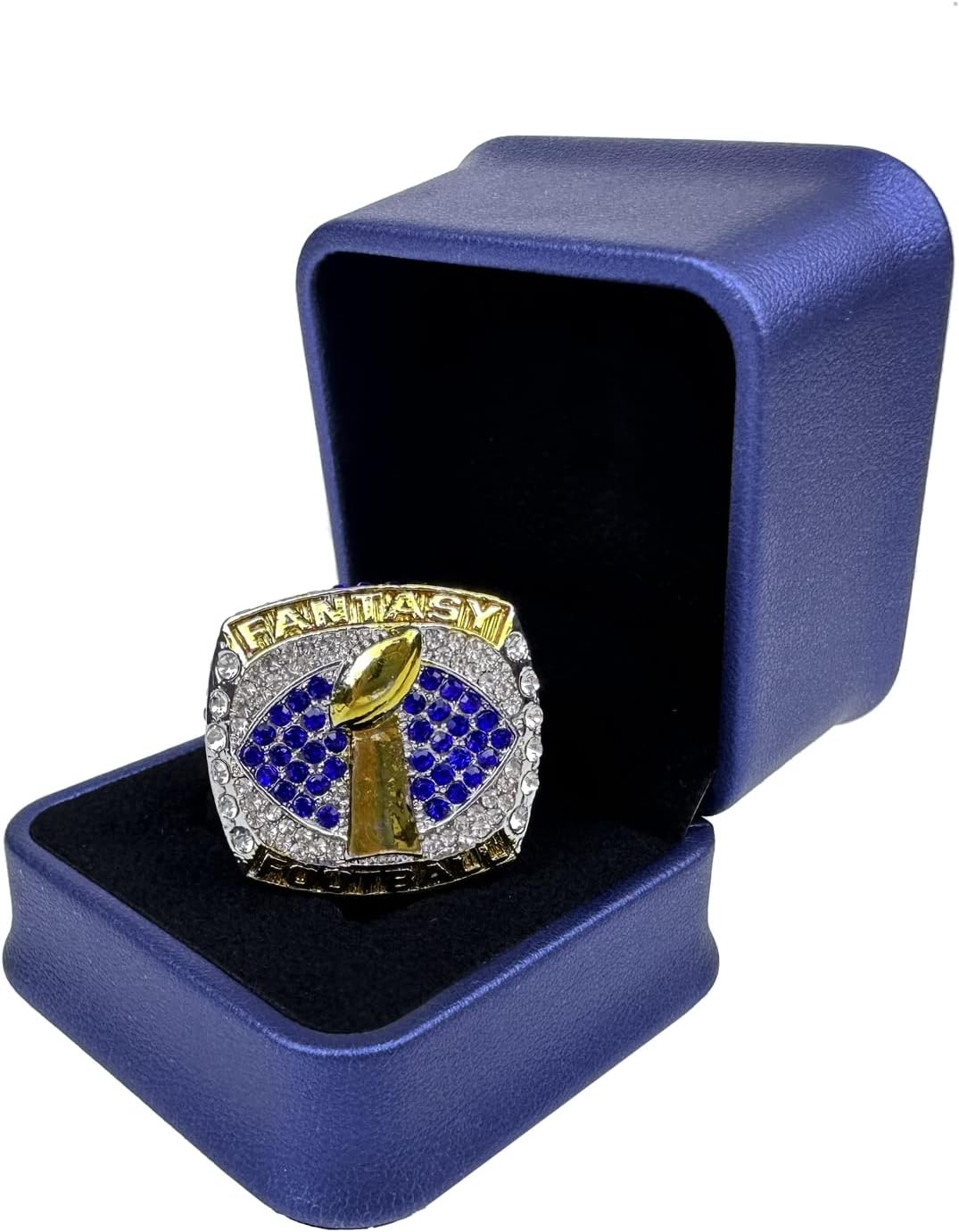 Fantasy Football Championship Ring – League Winner Ring, Available in 1-Pack or 10-Pack