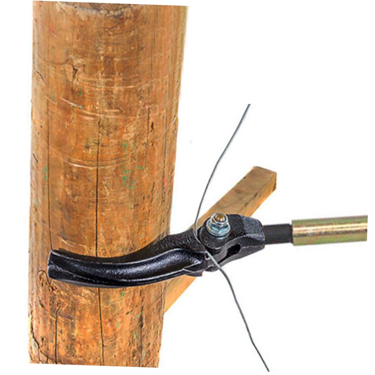 Happyyami Tenditore per Filo di Recinzione, Strumento per Filo Spinato, Acciaio, Manico, per Giardino e Recinzioni Agricole