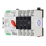 110V Dual Power Automatic Transfer Switch, Dual Power Generator Changeover Switch for Metallurgy 400V AC (25A)