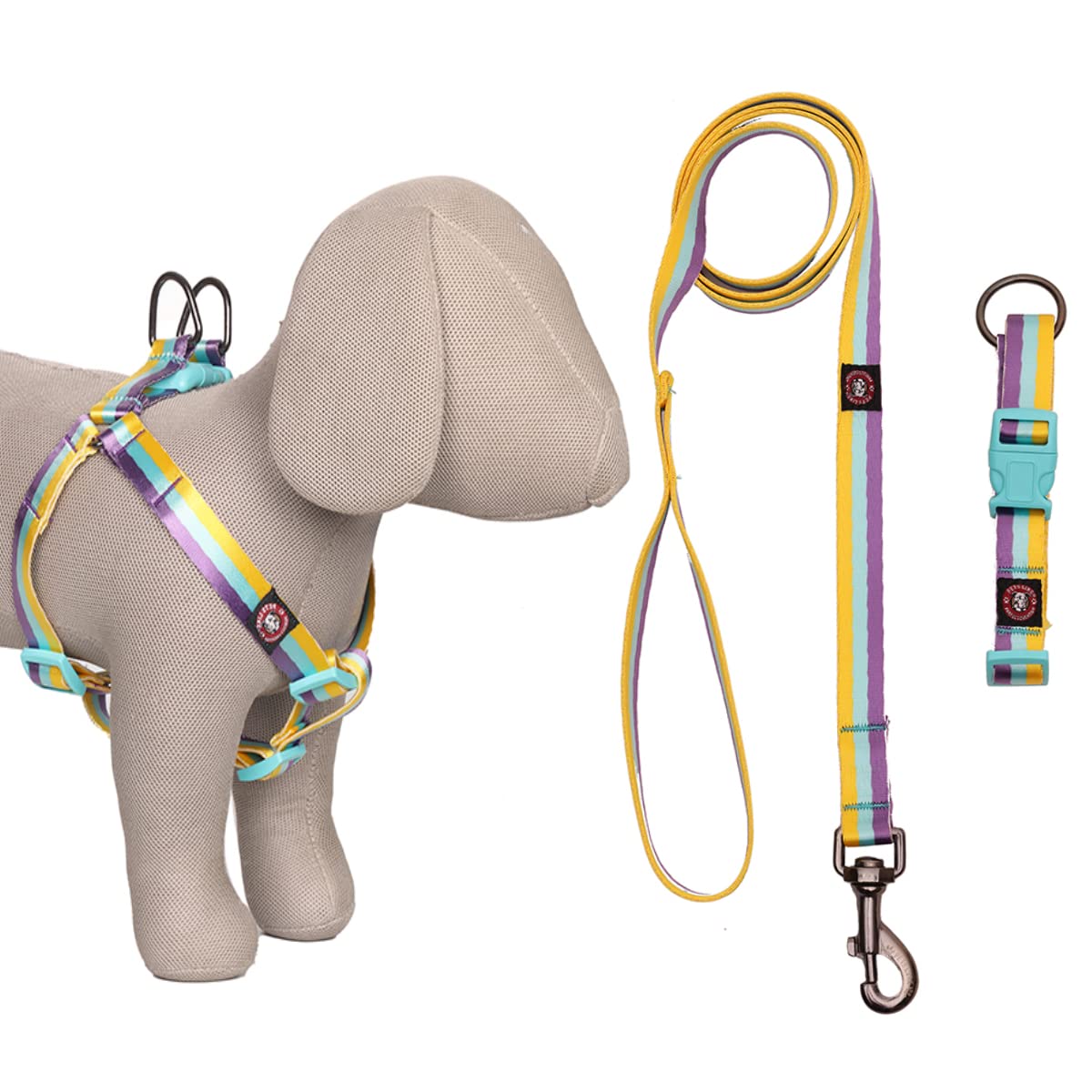 PETS LIKE PREFECT CREATION Dog Combo Pack of Harness, Neck Collar Belt and Training Leash Set| Dog Harness for Medium Dogs Comes with Tri-Color Pack of 3. (B0BNKX6F85) Amazon Price History, Amazon Price Tracker