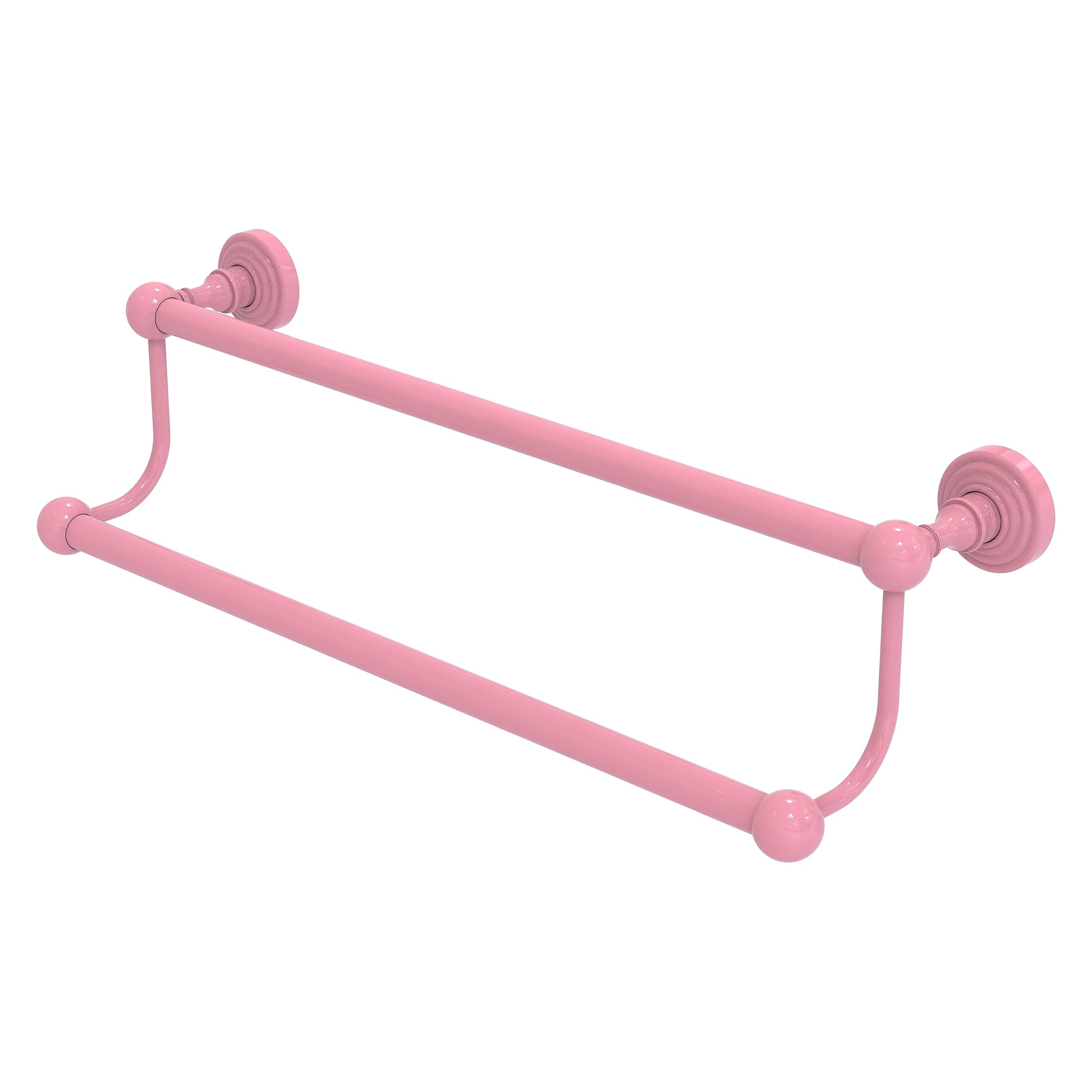 Allied Brass WP-72/30-PNK Waverly Place Collection 30 Inch Double Towel Bar, Pink