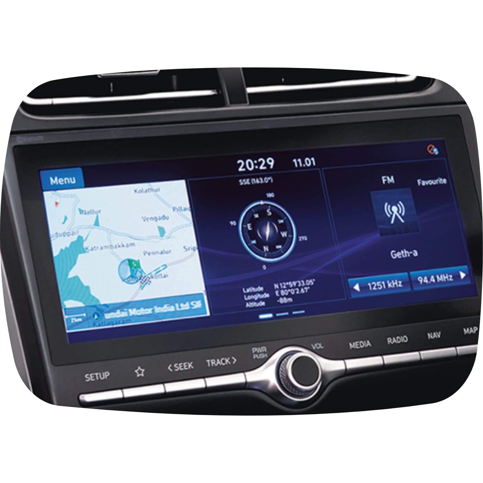 Autocollant de voiture en verre trempé pour protéger le GPS de votre Creta
