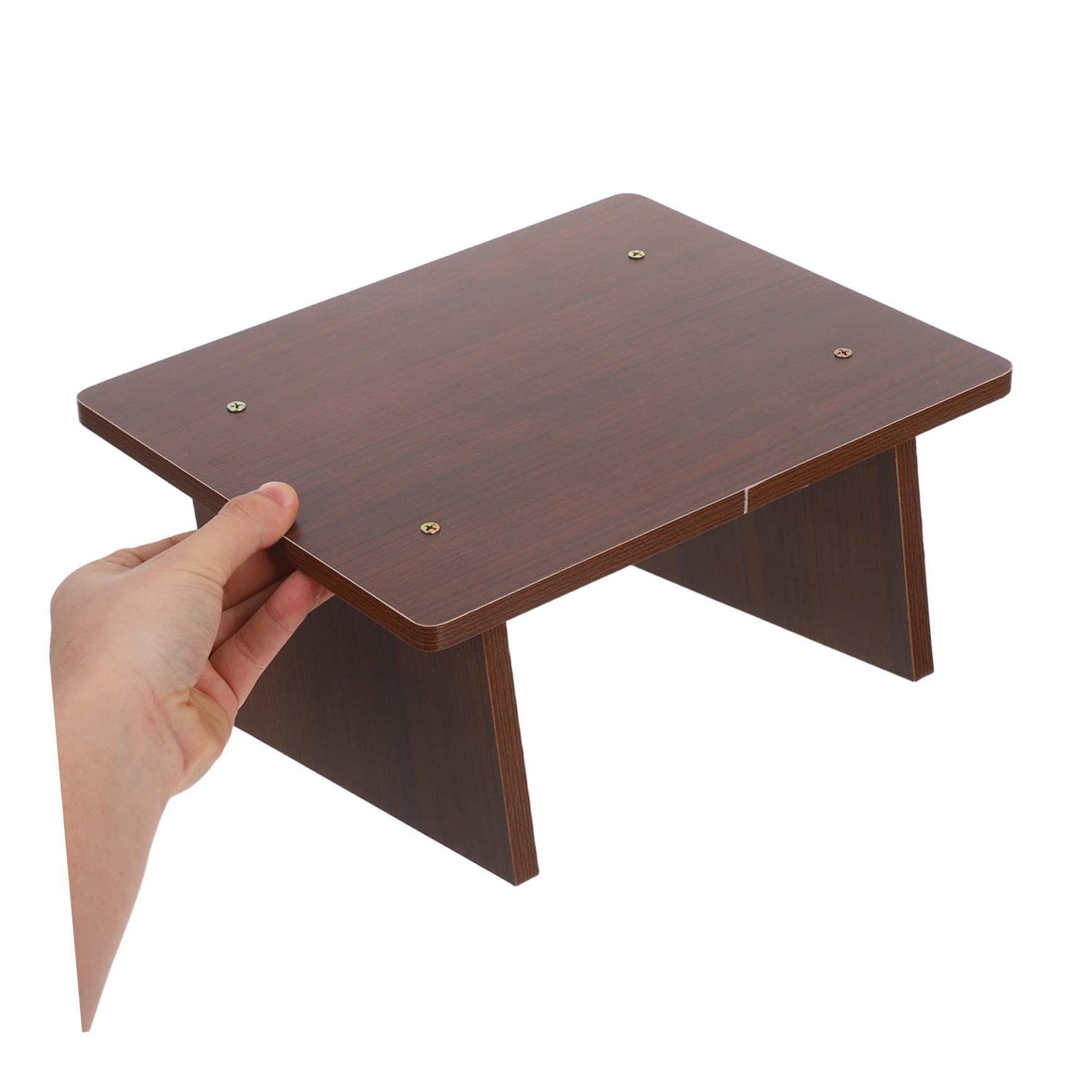 Sgabello Poggiapiedi in Legno Inclinato per Ufficio e Gaming | Portatile e Leggero, Supporto Gambe per Scrivania, Estetica Moderna e Contemporanea