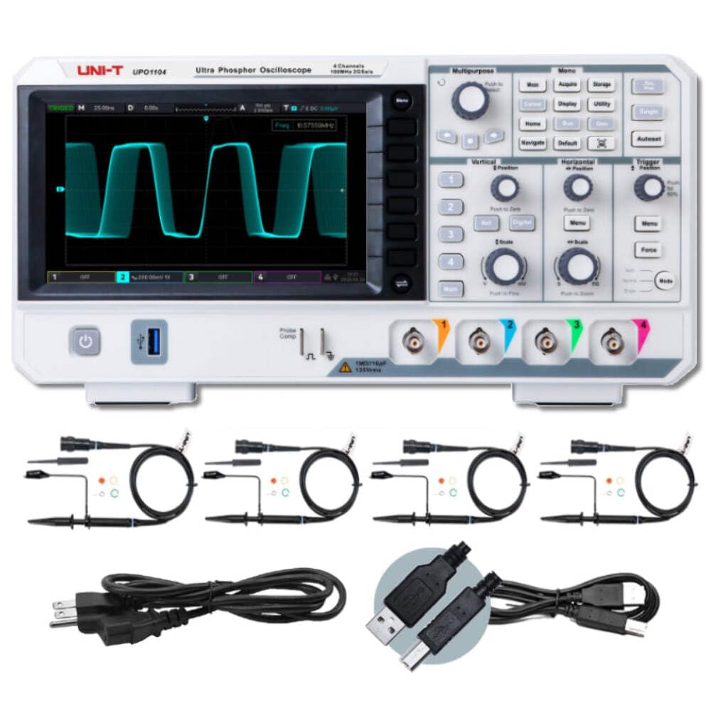 UNI-T UPO1104 DSO Ultra Phosphor Digital Oscilloscope 100MHz