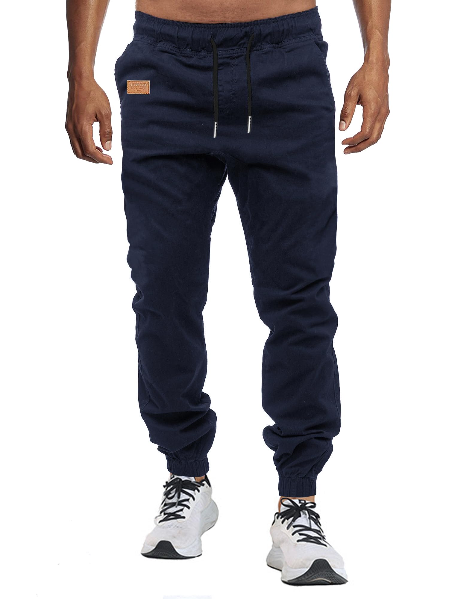 VMSUCIJ Pantaloni Jogging Uomo Pantaloni Casual Cotone Pantaloni Sportivi con Elastico in Vita con Tasche S-XXL