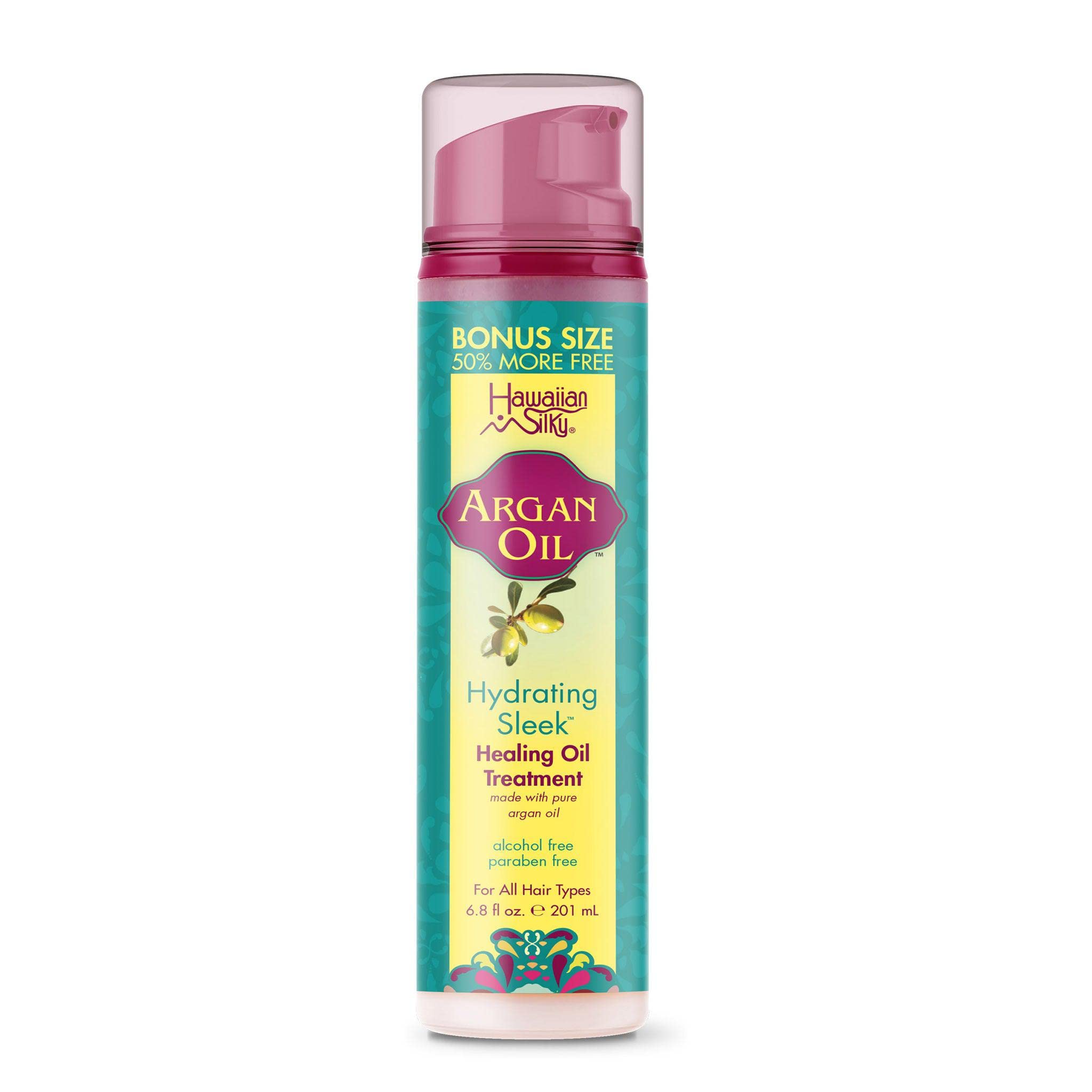 Hawaiian Silky Moroccan Argan Oil Hydrating Sleek Healing Oil Treatment 201ml