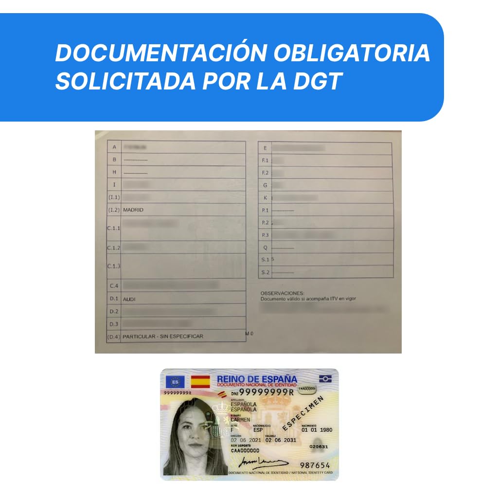 Matrícula Acrílica Homologada 52x11 CM | Matrícula de Coche Universal Europea | Material Resistente y Elegante | Fácil y Rápida Instalación (Pack 2 Unidades)