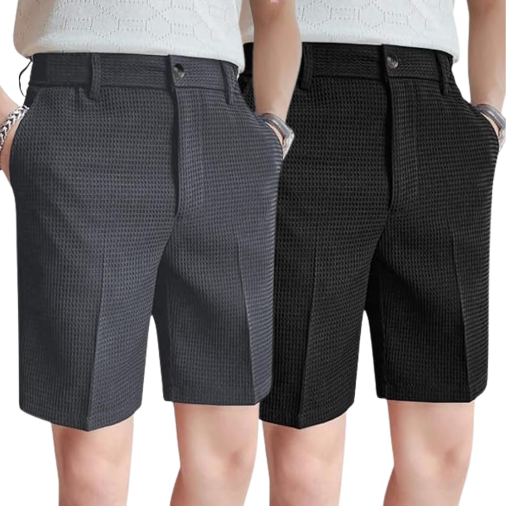 greciilooks Casual Men Shorts | Rich Regular Fit Solid Short with Side Pockets | Relaxed Fit Half Pants | Mid Rise Waist (Available in Plus Size and Combo Pack of 2)-picture-26