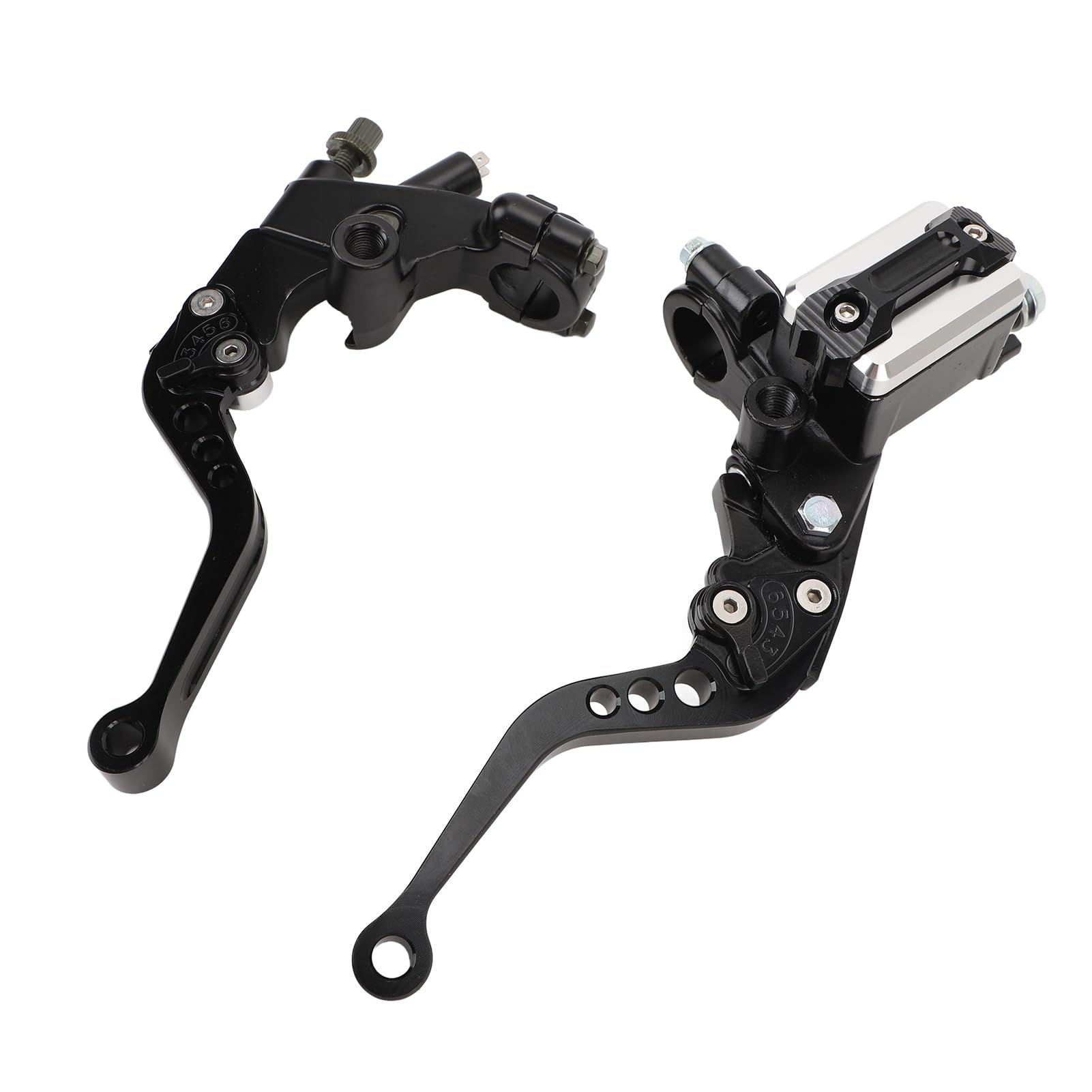 Kit Leva Freno e Frizione, Compatibile con Manubri Moto da 22mm