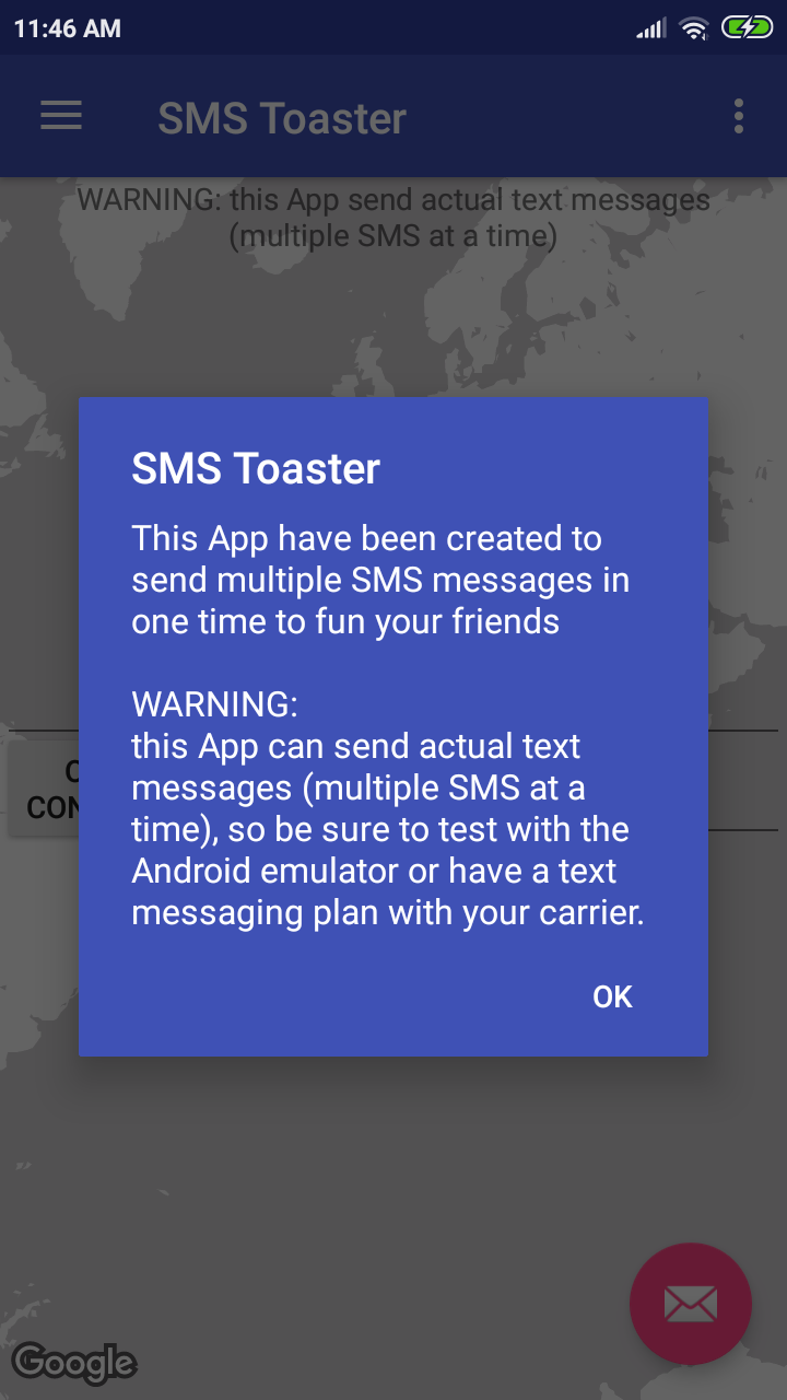 SMS Toaster App on the Amazon Appstore