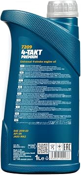 MANNOL 7209 Full Synthetic-Based Engine Oil for Modern 4-Stroke Engines, 1L | Professional Grade Formula, For Everyday Vehicle Maintenance, High Performance, For All Engines, Quality Formula, Reliable
